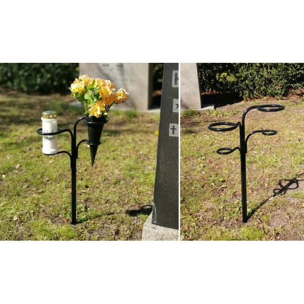 MINNELUND LYS OG VASEHOLDER (2) SPIRA