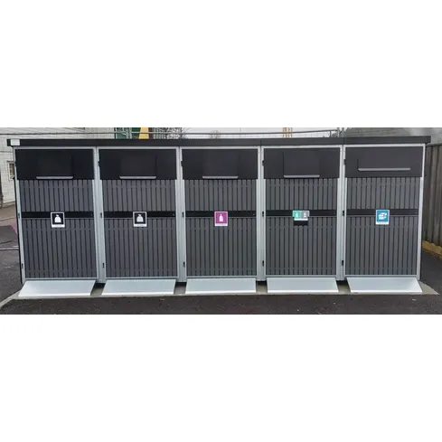 AVFALL BEHOLDERSKAP KOMPOSITT 5 x 660L